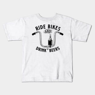 Ride Bikes & Drink Beers 3 Kids T-Shirt